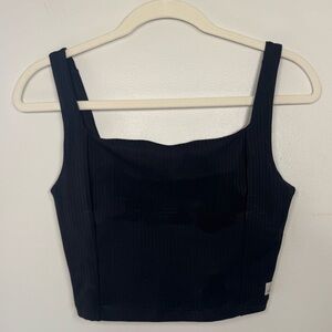 Women’s Vuori Inversion Rib Support Tank-Black Size SMALL